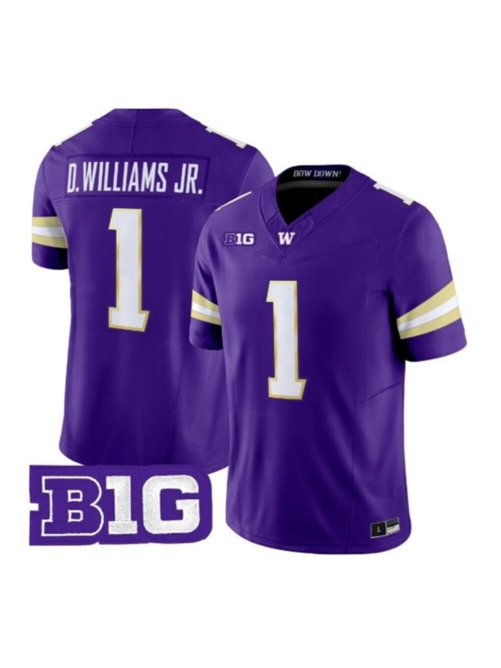 Demond Williams Jr Vapor Jersey Stitched Purple